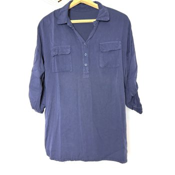 Sötétkék vászon ing (M)