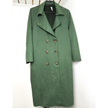 New Collection zöld velúr kabát (S)