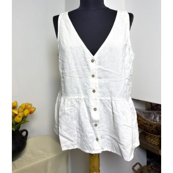 Papaya vászon blúz (S)