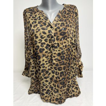 Leopárd mintás blúz (XS)