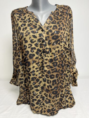 Leopárd mintás blúz (XS)